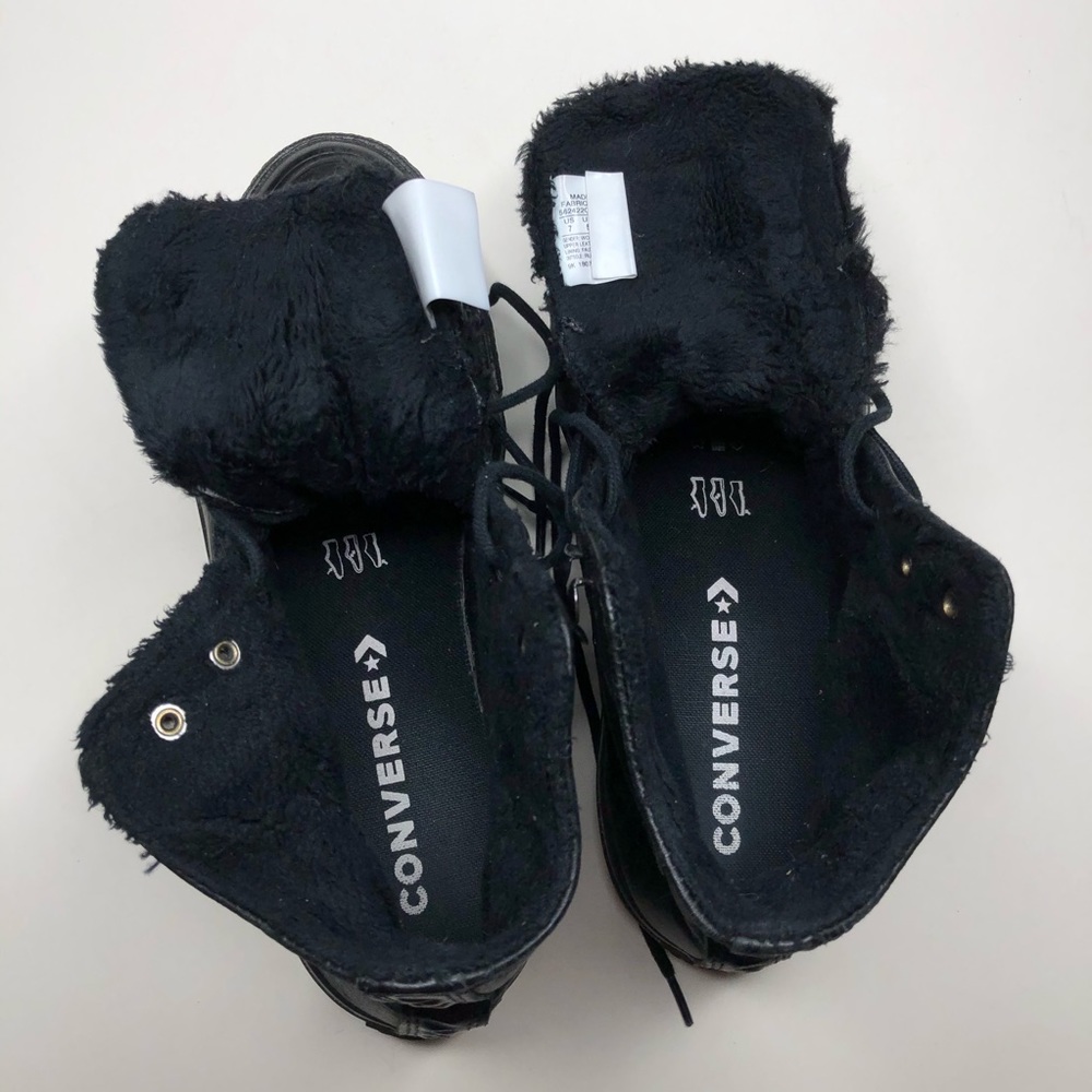 Converse Ctas Lift Ripple Hi Black Shoes Boots - Picture 4 of 16